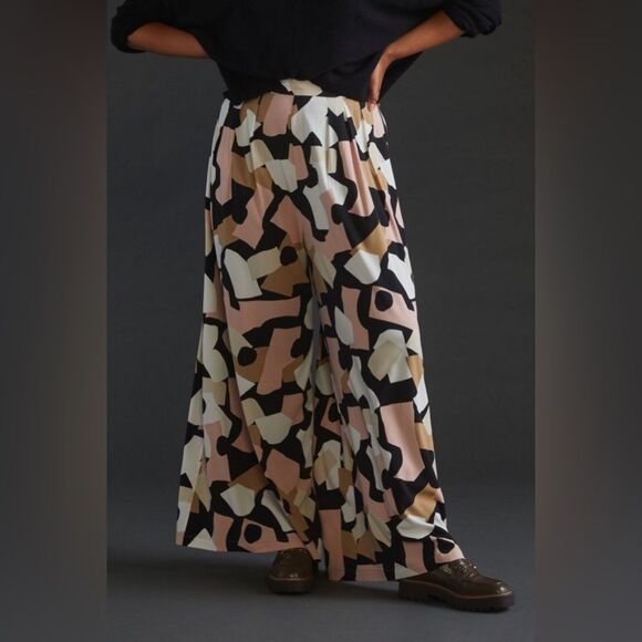 EUC Corey Lynn Calter Abstract Wide Leg Pants in Assorted Combo Print - Picture 15 of 15